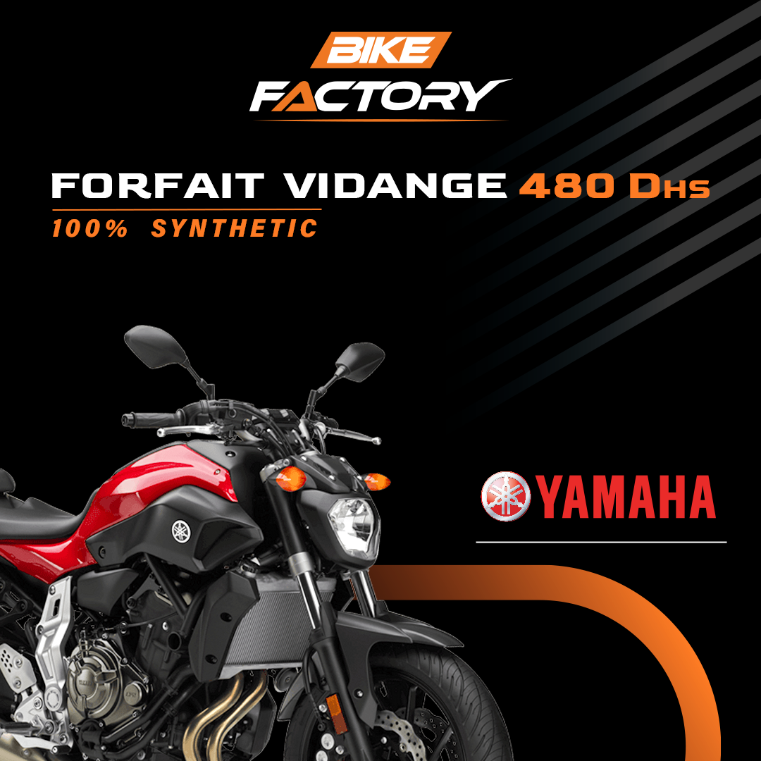 Forfait Vidange Yamaha MT-07 100% Synthtic